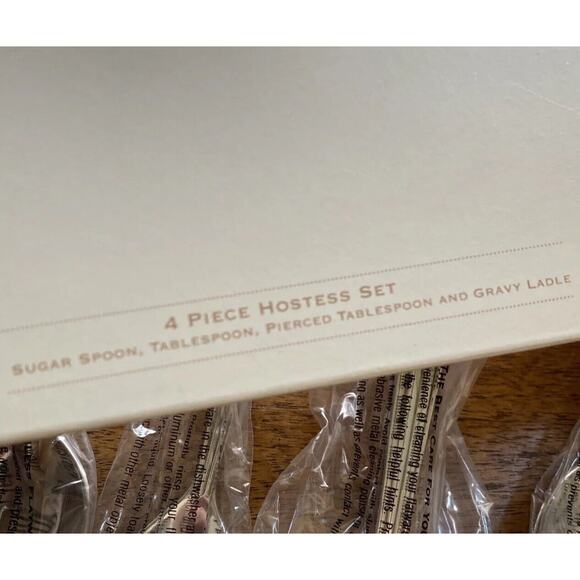 Lenox Tribeca 18/10 Stainless Flatware 4 Piece Hostess Set Silverware New In Box - Picture 5 of 6